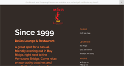Desktop Screenshot of deliaslounge.com